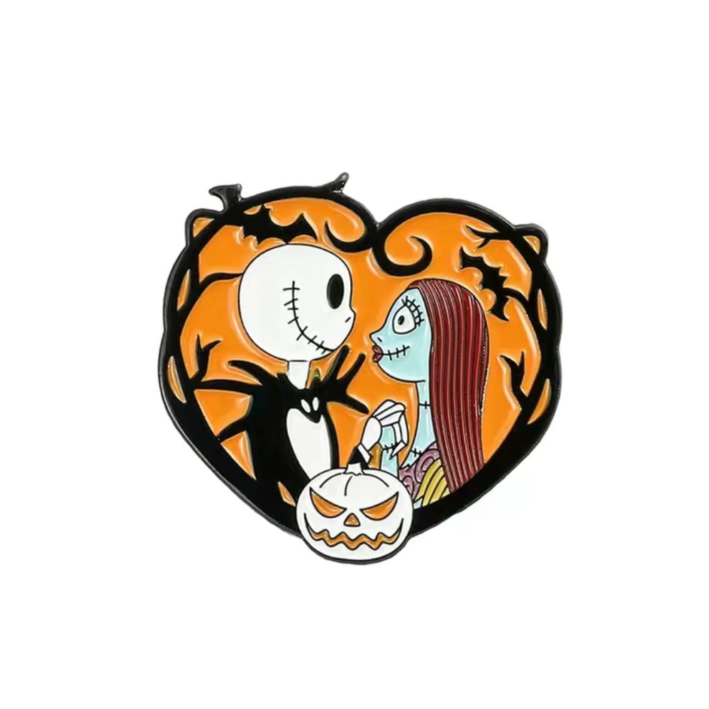 New Jack & Sally from Nightmare Before Christmas Brooch/Pin